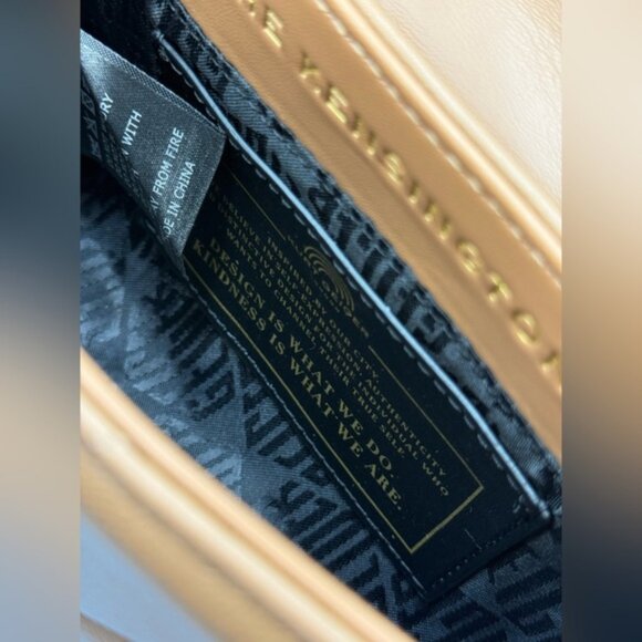 🆕 KURT GEIGER LONDON 🧿 NWOT Leather Mini Kensington Bag, Camel - Picture 13 of 16